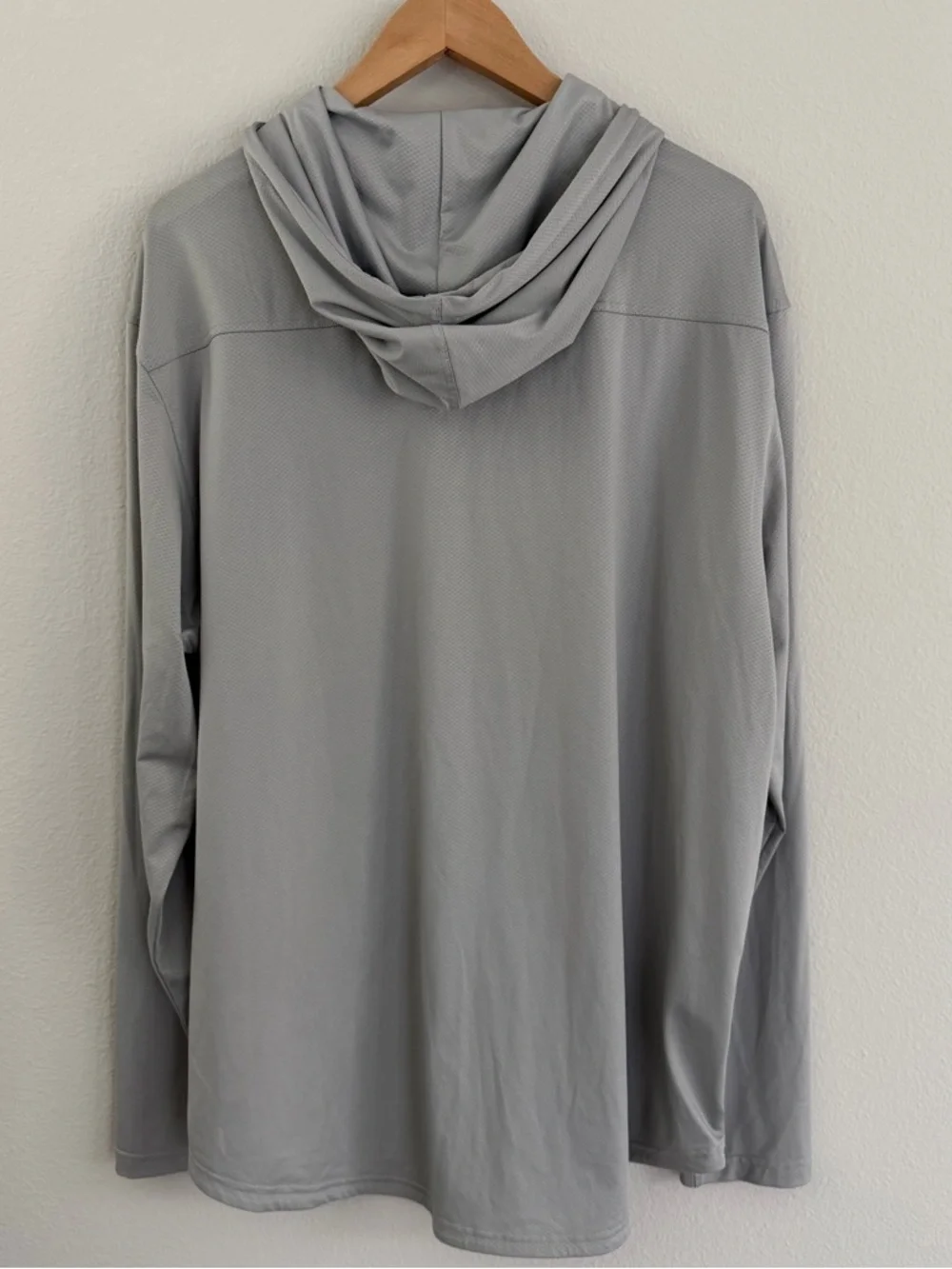 BYLT The Circuit Henley Hoodie Mens XXL Gray Lightweight Pullover Athletic 1/4 - Picture 6 of 6